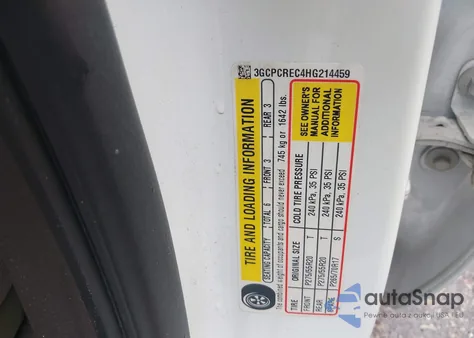 2017 Chevrolet Silverado 1500 1Lt z USA, uszkodzony, nr VIN 3GCPCREC4HG214459